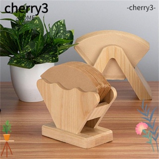 Cherry3 ชั้นวางกระดาษกาแฟ ทรงกรวย ไม้ไผ่ ขนาด 6.5 X 2.75 X 4.1 นิ้ว