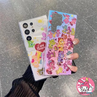 เคสโทรศัพท์มือถือ ซิลิโคนนุ่ม TPU ใส กันกระแทก ลายหมีแคร์แบร์ สําหรับ ไอโฟน 14 13 12 11 Pro Max SE2020 X Xr Xs Max 8 7 6 6s Plus 13 12 Mini