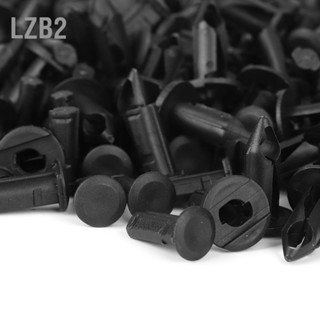 LZB2 100 ชิ้นสีดำรถกันชนบังโคลน Rivets พลาสติกดันคลิปรัดสำหรับโตโยต้า