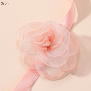 Orph Camellia โบ โช้กเกอร์ สร้อยคอ คอดอกไม้ สร้อยคอ กระดูกไหปลาร้า โซ่วินเทจ สายคล้องคอ ปาร์ตี้ เครื่องประดับสําหรับผู้หญิง เด็กผู้หญิง PH