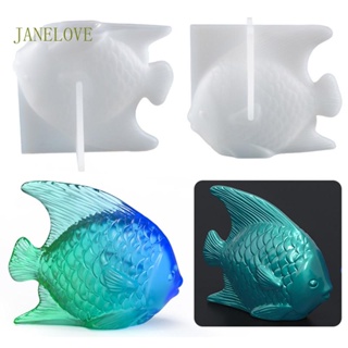 Jlove แม่พิมพ์เรซิ่น รูปปลา 3D DIY สําหรับทําจี้ ตกแต่งห้องนั่งเล่น บ้าน สํานักงาน