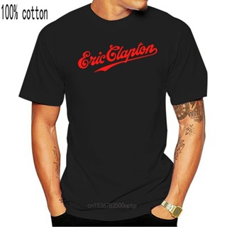 เสื้อยืดคอกลม แขนสั้น ผ้าฝ้าย 100% พิมพ์ลาย Eric Clapton สําหรับผู้ชาย และผู้หญิง