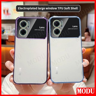 Modu เคส Redmi Note 11E 10 10 Prime+ 5G ชุบดีลักซ์ แฟลช นิ่ม ซิลิโคน ฟิล์มป้องกันเลนส์ หน้าจอ เคสโทรศัพท์ กันกระแทก