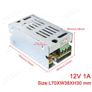 สวิตช์พาวเวอร์ซัพพลาย 12V 1A AC-DC 110V 220V เป็น 12V 1A led