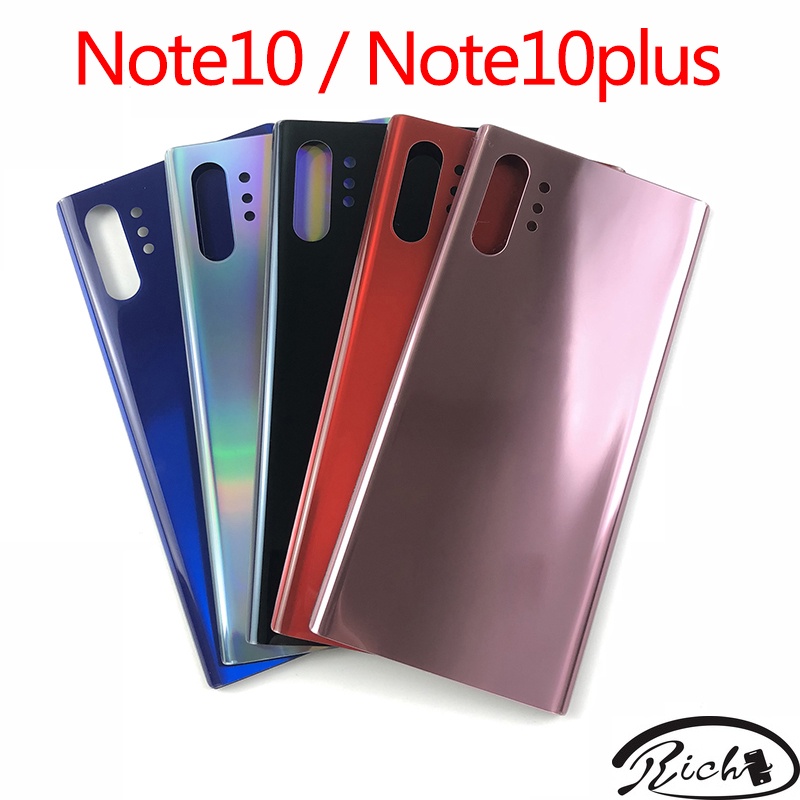 ของแท้ เคสแบตเตอรี่ ฝาหลัง พร้อมสติกเกอร์กาว โลโก้ สําหรับ Samsung Galaxy NOTE 10 N970 NOTE10 plus N