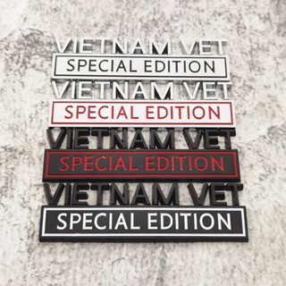 สติกเกอร์โลหะ ลายโลโก้ VIETNAM VET EDITION 3D สําหรับติดตกแต่งรถยนต์ รถบรรทุก