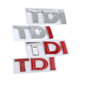 สติกเกอร์โลโก้โลหะ TDI 3D อุปกรณ์เสริม สําหรับตกแต่งรถยนต์ ทุกรุ่น