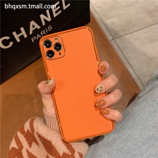 สีส้มไล่ระดับ เคสสีส้ม สีส้มหรูหราเหมาะสำหรับ iPhone 14เคสมือถือ14promax หนังระดับไฮเอนด์ iPhone13รุ่นใหม่14plus ชายและหญิง11เฉพาะรุ่น X กันกระแทก12promax สูง78p ฝาครอบป้องกัน xr