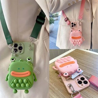 เคสโทรศัพท์มือถือ ลายการ์ตูนกบน่ารัก พร้อมกระเป๋าสตางค์ สําหรับ VIVO X90 Pro X80 Pro X70 Pro X60 Pro X50 Pro Nex3 Nex3S
