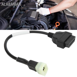 ALABAMAR OBD2 6 พินอะแดปเตอร์แปลงสายวินิจฉัยสำหรับรถจักรยานยนต์สำหรับ Delphi ECU พร้อมขั้วต่อ