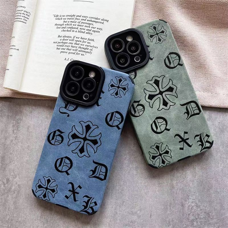 หนังนิ่มโครเชต์ Apple 15/16Promax 14/13/12/11 รวมทุกอย่างเคสโทรศัพท์ทนต่อการตก iPhone X/Xr/Xsmax/6/7P