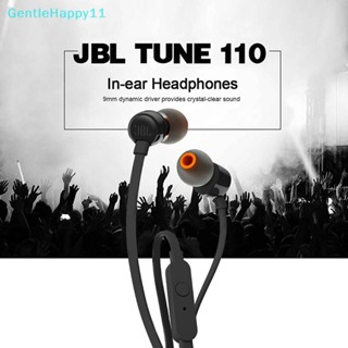 Gentlehappy JBL TUNE หูฟังสเตอริโอ แบบมีสาย 110 3.5 มม. T110 เสียงเบสหนัก สําหรับเล่นกีฬา