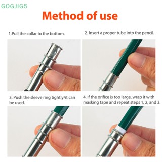 [GOGJIG5] ก้านต่อขยายปากกาสเก็ตช์ภาพ แบบสั้น วัสดุโลหะ