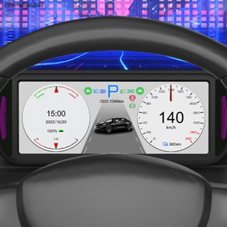 แดชบอร์ดอิเล็กทรอนิกส์ HUD ความแม่นยําสูง สําหรับ Tesla Model 3 Y 2019-2022 6.8 นิ้ว