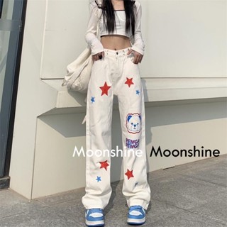 Moon  กางเกงขายาว คาร์โก้ กางเกง เชือกอเมริกันคลาสิค Cargo pants 2023 NEW Beautiful ทันสมัย พิเศษ Comfortable A20M005 36Z230909