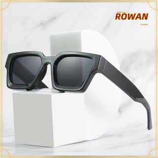 Rowans แว่นตากันแดดแฟชั่น กรอบสี่เหลี่ยม หนา สไตล์เรโทร สําหรับสตรี