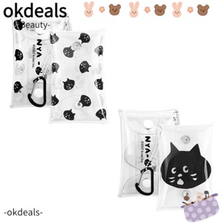 Okdeals กระเป๋าสตางค์ กระเป๋าถือ กระเป๋าคลัทช์ กระเป๋าใส่หูฟัง กระเป๋าใส่บัตร กระเป๋าใส่เหรียญ สําหรับผู้หญิง