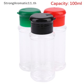 Strongaromatic ขวดพลาสติก 100 มล. สําหรับใส่เครื่องเทศ เกลือ พริกไทย เครื่องปรุง บาร์บีคิว 1 ชิ้น