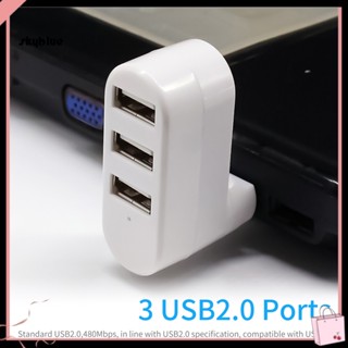 [Sy] 3 in 1 ฮับแยกสายเคเบิล USB20 ป้องกันการรบกวน ขนาดเล็ก สําหรับกล้อง