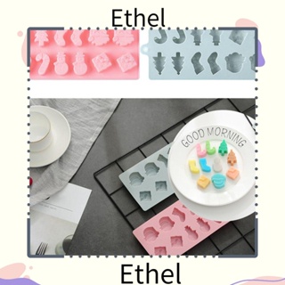 Ethel1 แม่พิมพ์ซิลิโคน ธีมคริสต์มาส 12 ช่อง สําหรับทําเค้กช็อคโกแลต สโนว์แมน