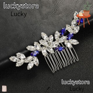 Lucky หวีเสียบผม แฮนด์เมด ประดับพลอยเทียม สําหรับเพื่อนเจ้าสาว