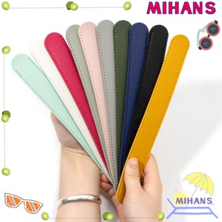 Mih สายคล้องไหล่ สายคล้องกระเป๋า หนัง PU กันลื่น ปรับได้ คุณภาพสูง แบบเปลี่ยน สีพื้น สําหรับผู้หญิง 2 ชิ้น