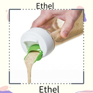 Ethel1 ขวดใส่น้ําสลัด แบบเกลียว ไร้สาร BPA ขนาดใหญ่ 500 มล. ไม่รั่วซึม สีเขียว สําหรับห้องครัว