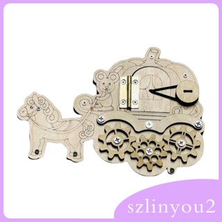 [szlinyou2] บอร์ดไม้ ของเล่นเสริมประสาทสัมผัส สําหรับเด็กก่อนวัยเรียน DIY