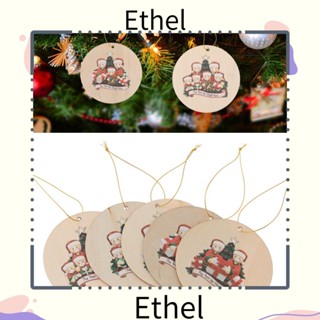 Ethel1 จี้ไม้ รูปต้นคริสต์มาส สําหรับแขวนตกแต่งบ้าน