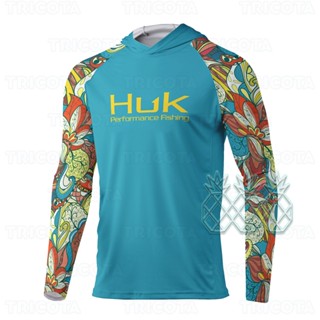 Huk เสื้อเชิ้ตแขนยาวลําลอง ป้องกันรังสียูวี ป้องกันแดด สําหรับผู้ชาย