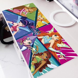 Winx Clubs แผ่นรองเมาส์เกมมิ่ง ลายการ์ตูนอนิเมะน่ารัก อุปกรณ์เสริม สําหรับคอมพิวเตอร์ตั้งโต๊ะ