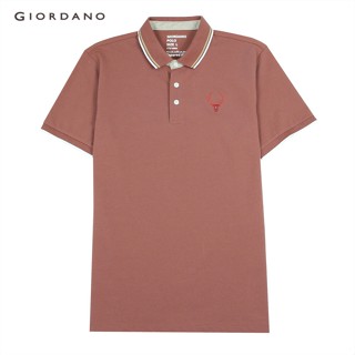 GIORDANO เสื้อโปโลผู้ชาย Mens Short Sleeve Polo 01010262