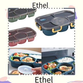 Ethel1 กล่องอาหารกลางวันพลาสติก แบบพกพา ความจุสูง