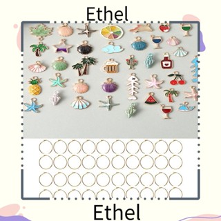 Ethel1 แท็กมาร์กเกอร์ติดแก้วไวน์ หลากสีสัน สําหรับตกแต่งปาร์ตี้ 40 ชิ้น