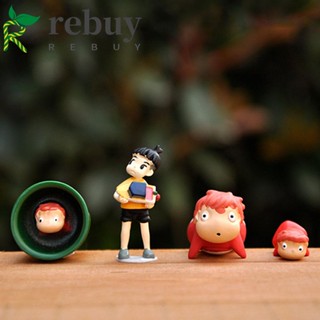 Rebuy ฟิกเกอร์ Ponyo On The Cliff Action Figures Mini Sosuke คลาสสิก อุปกรณ์เสริม สําหรับตกแต่งสวน