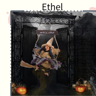 Ethel1 พร็อพบ้านผีสิง แม่มด แบบไม้ สําหรับตกแต่งบ้านตุ๊กตา