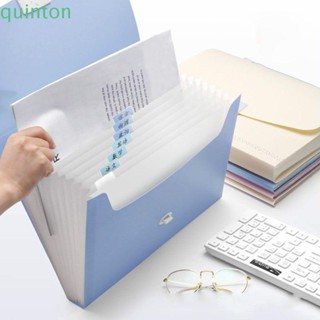 Quinton แฟ้มโฟลเดอร์กระดาษ A4 ความจุขนาดใหญ่ 5 13 ช่อง สําหรับใส่จัดเก็บเอกสาร