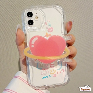 เคสโทรศัพท์มือถือ ขอบโค้ง ลายคลื่น 3D น่ารัก แวววาว พร้อมที่ตั้งวาง สําหรับ Samsung A14 A04s A12 A13 A23 A03s A22 A50 A50s A30s A32 A11 A54 A51 A52 A52s A72 M11 M22 M32 A03 A02s