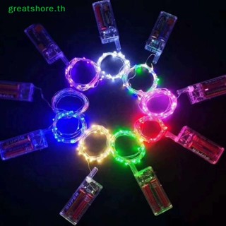 Greatshore ใหม่ กล่องไฟเลเซอร์ LED AA 2 ดวง พร้อมสวิตช์ไฟ 3 เมตร หลากสีสัน สําหรับคริสต์มาส และปีใหม่