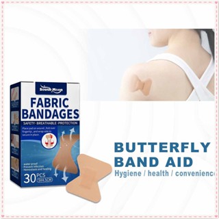 South Moon 30pcs Butterfly Band Aid Wound Hemostasis Protection Breathable กันน้ำยืดหยุ่นในครัวเรือนสะดวก Ok ผ้าพันแผลกาว Body Care JOYFEEL