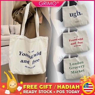 Grimo Malaysia-koword Canva กระเป๋าสะพายไหล่ กระเป๋าถือ ลําลอง ใส่สบาย สําหรับสตรี เหมาะกับการพกพาเดินทาง 2022 ADAP