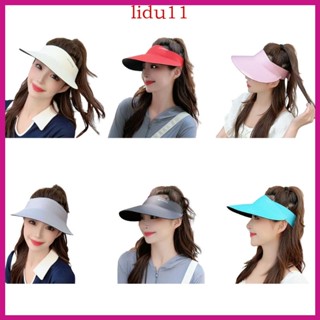 Lid หมวกกันแดด แบบพับได้ ไร้รอยต่อ เครื่องประดับ สําหรับผู้หญิง