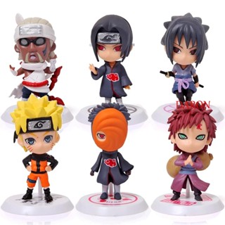 โมเดลฟิกเกอร์ การ์ตูนญี่ปุ่น Sasuke Obito Itachi ขนาด 7 ซม.