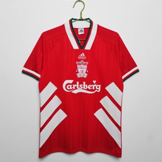 เสื้อกีฬาแขนสั้น ลายทีมชาติฟุตบอล Liverpool 1993 95 Liverpool สไตล์วินเทจ แห้งเร็ว ไซซ์ S-XXL AAA