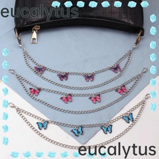 Eucalytus1 สายโซ่สองชั้น ลายผีเสื้อ แบบเปลี่ยน สําหรับกระเป๋า 2 ชิ้น