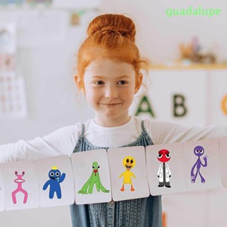 Guadalupe สติกเกอร์จิ๊กซอว์ ลายการ์ตูน Make-a-Face สีรุ้ง DIY สําหรับติดตกแต่งสมุด 12 ชิ้น ต่อชุด