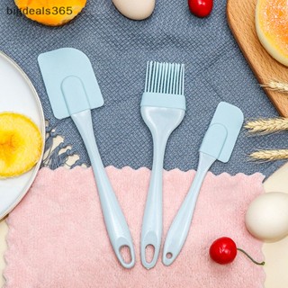 [bigdeals365] ใหม่ พร้อมส่ง ไม้พายซิลิโคน สําหรับปาดครีม เนย เค้ก DIY 3 ชิ้น ต่อชุด