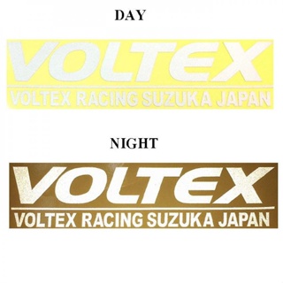 สติกเกอร์ สะท้อนแสง 3M แต่งซิ่ง ลายข้างรถ ติดกระจก รถยนต์ VOLTEX(STICKER CAR) จำนวน 2 ชิ้น ขนาด 18*4.5*0.1 84-racing