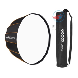 Godox ซอฟท์บ็อกซ์พาราโบลา 90 ซม. พร้อมกระเป๋าถือ สําหรับถ่ายภาพสตูดิโอ