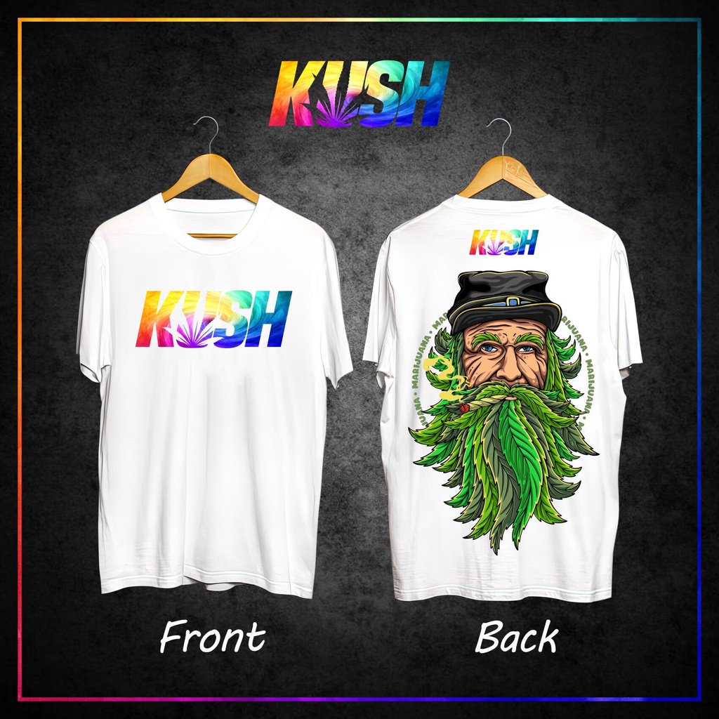 ขาย Kush ร้อน!!! ป่านพิมพ์รอบคอแขนสั้นผู้ชายหลวมผ้าฝ้ายด้านบน-15-KUSH-MS-5XL h